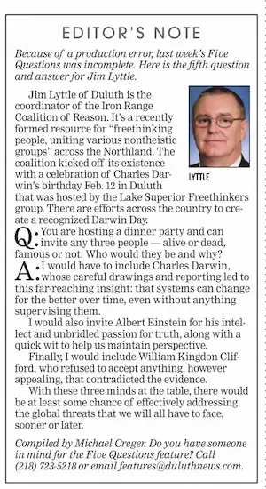 Five Questions, 3 of 3
